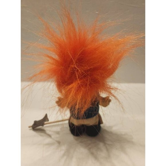 Orange Haired Fly Fisherman Russ Berrie Troll Doll - Picture 6 of 6